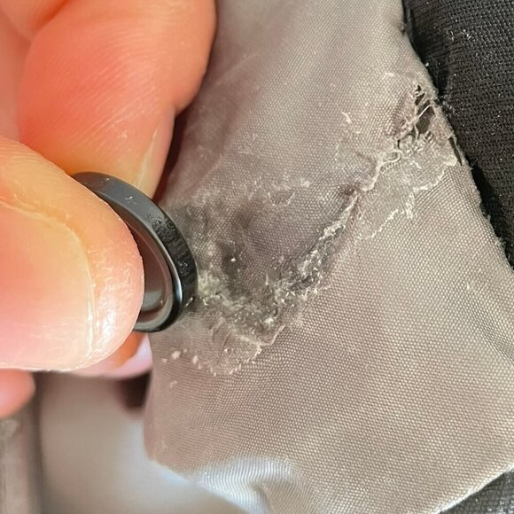 Eddie Bauer Fall Coat Jacket Black Removable Lining 3/4 Length FLAWS Size Medium - Picture 13 of 16